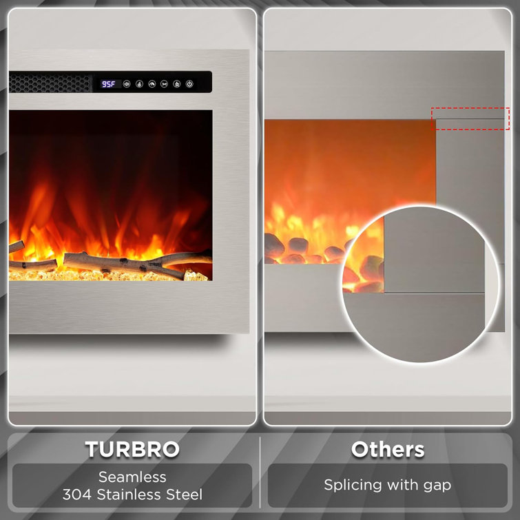 Symple Stuff Ballarat Infrared Electric Fireplace with Sound Crackling